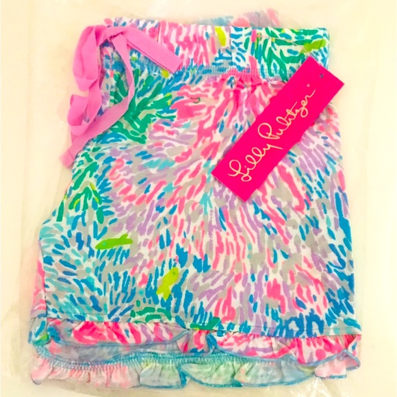 Lilly Pulitzer Ruffle PJ Knit Shorts - Picture 2 of 2